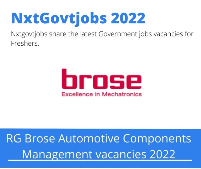 RG Brose Automotive Components Administrations Executive Vacancies in Lichtenburg 2023