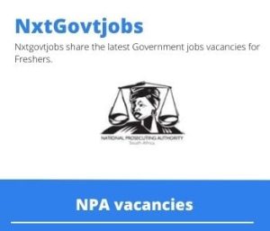 NPA Chief Prosecutor Vacancies in Mmabatho 2023