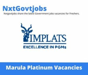Marula Platinum Senior PMA Officer Vacancies in Rustenburg 2023