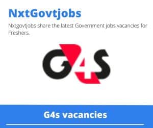 G4s Branch Manager Vacancies in Vryburg – Deadline 29 Apr 2023