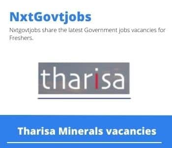 Tharisa Minerals Cook Vacancies in Rustenburg – Deadline 03 Nov 2023