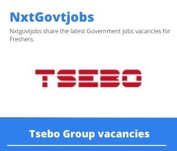 Tsebo Maintenance Coordinator Vacancies in Potchefstroom- Deadline 05 May 2023