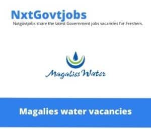 Magalies water Microbiologist Vacancies in Rustenburg – Deadline 04 Jul 2023