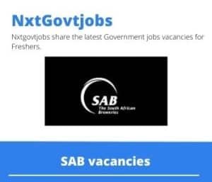 SAB Sales Manager Vacancies in Potchefstroom – Deadline 23 Oct 2023