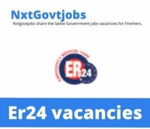 Er24 Emergency Care Practitioner Vacancies in Rustenburg – Deadline 23 Nov 2023